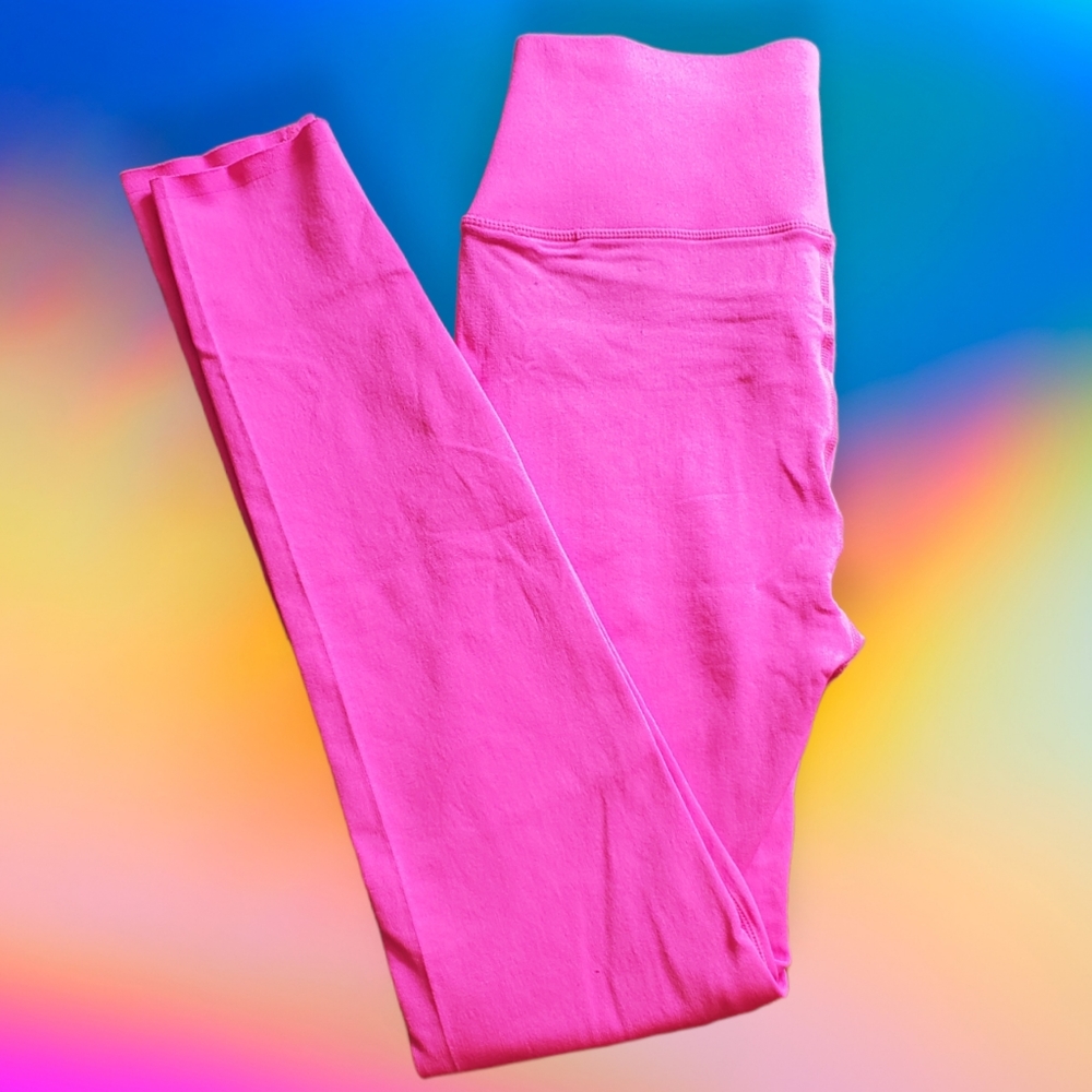 High-Waisted SculptKnit Legging Fluorescent Pink (L/Regular 27)